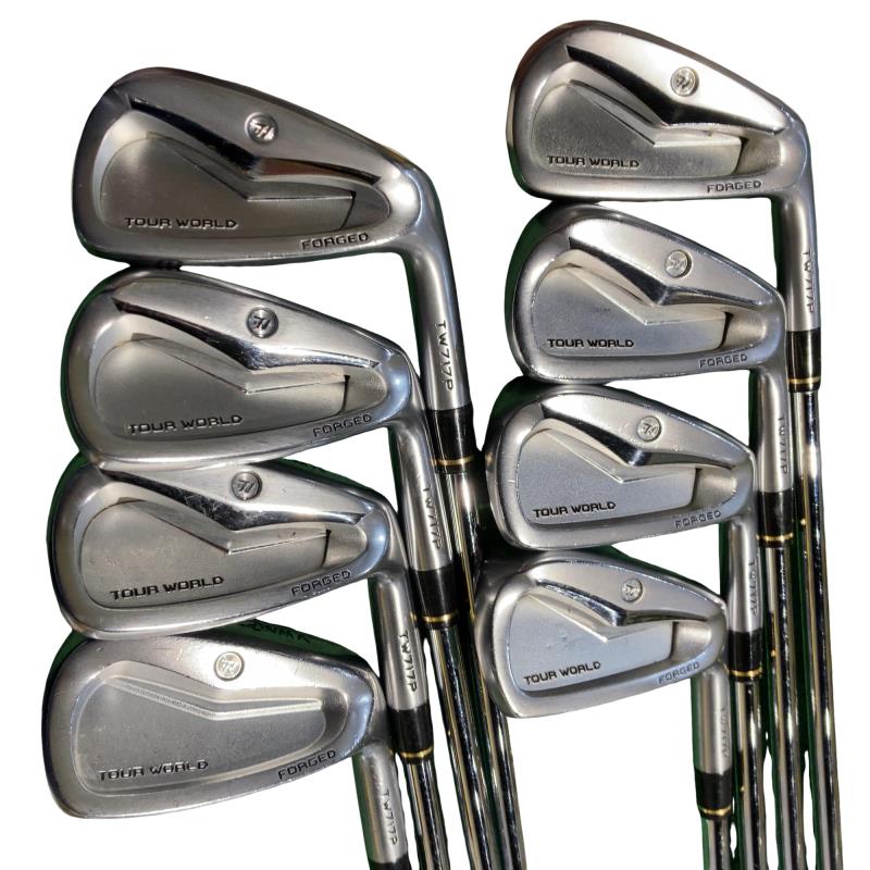 【中古】 本間ゴルフ TOUR WORLD TW717P FORGED 8S アイアンセット IR NS PRO 950GH (フレックスS) メンズ 男性用 右利き 右用 Cランク ゴルフクラブ