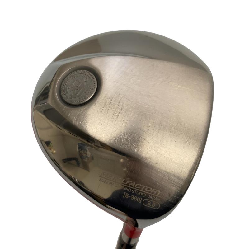 【中古】 朝日ゴルフ METAL FACTORY S-360 赤いこと  9.5° １番ウッド DR Motore Speeder MF (フレックスS) メンズ 成人男性用 右利き 右用 C序列付ける ゴルフ野球クラブ