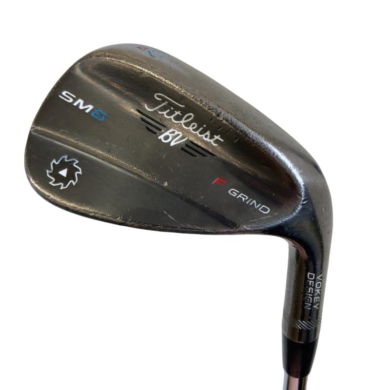 【中古】 タイトリスト VOKEY SPIN MILLED SM6 スチール写真薄墨色 52°/12°F ウェッジ WG Dynamic Gold (フレックスS) メンズ 成人男性用 右利き 右用 D価値づける ゴルフ野球クラブ