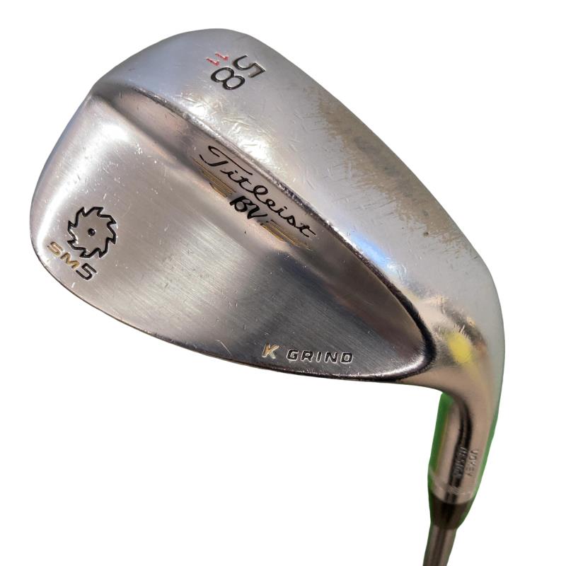 【中古】 タイトリスト VOKEY SPIN MILLED SM5 ツアークロム 58°/11°K ウェッジ WG Dynamic Gold (フレックスS) メンズ 男性用 右利き 右用 Cランク ゴルフクラブ