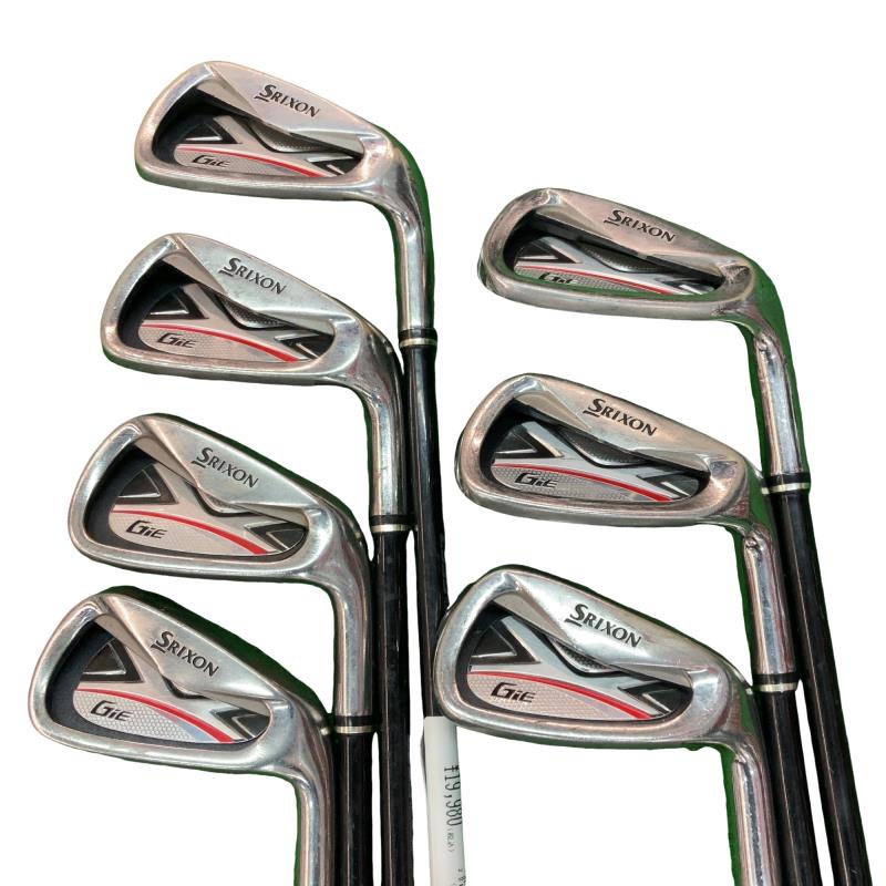 【中古】 ダンロップ SRIXON GiE(2011) 9S アイアンセット IR Miyazaki GiE(アイアン) (フレックスS) メンズ 男性用 右利き 右用 Cランク ゴルフクラブ
