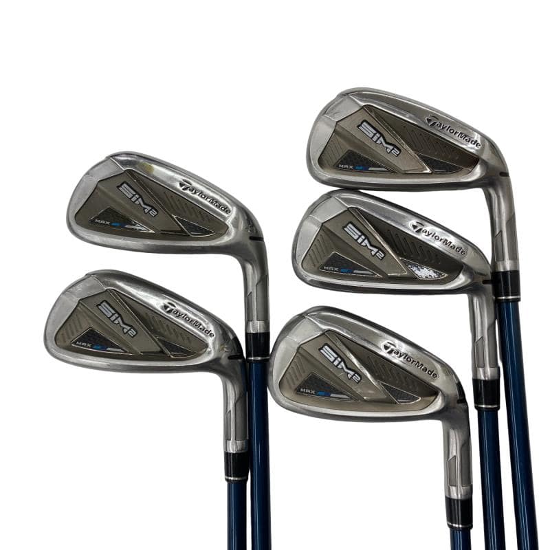 【中古】 テーラーメイド SIM2 MAX 5S アイアンセット IR TENSEI BLUE TM60(SIM2 IR) (フレックスS) メンズ 男性用 右利き 右用 Cランク ゴルフクラブ