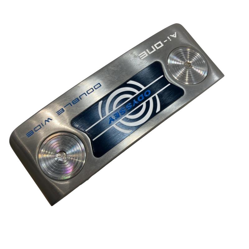 【中古】 オデッセイ Ai-ONE DOUBLE WIDE DB しろがね色 34in パター PT STROKE LAB 90 スチール写真 (フレックス余分の物) メンズ 成人男性用 右利き 右用 B序列付ける ゴルフ野球クラブ