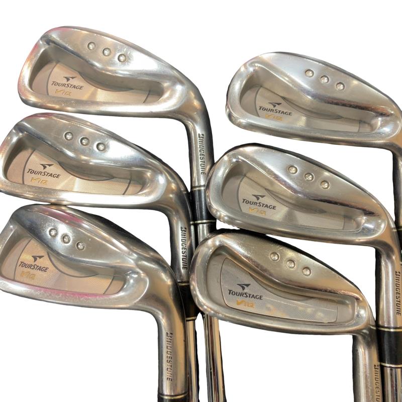 【中古】 ブリヂストン TOURSTAGE ViQ(2006)  6S アイアン書き割り IR NS PRO 900GH ウェイトフロー (フレックスS) メンズ 成人男性用 右利き 右用 C位置づける ゴルフ野球クラブ