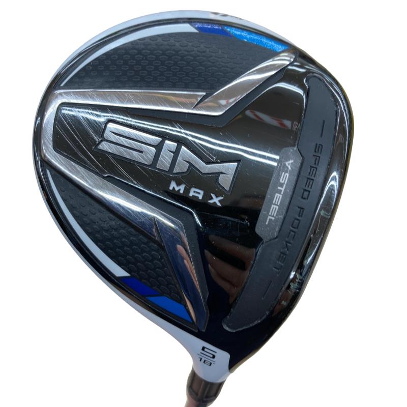 【中古】 テーラーメイド SIM MAX 5W フェアウェイウッド FW TENSEI BLUE TM50(FW) (フレックスSR) メンズ 男性用 右利き 右用 Cランク ゴルフクラブ