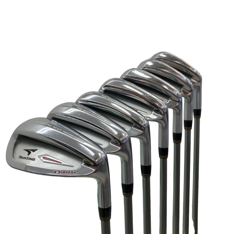 【中古】 ブリヂストン TOURSTAGE X-BLADE GR 8S アイアン書き割り IR XB-65 (フレックスS) メンズ 成人男性用 右利き 右用 C序列付ける ゴルフ野球クラブ