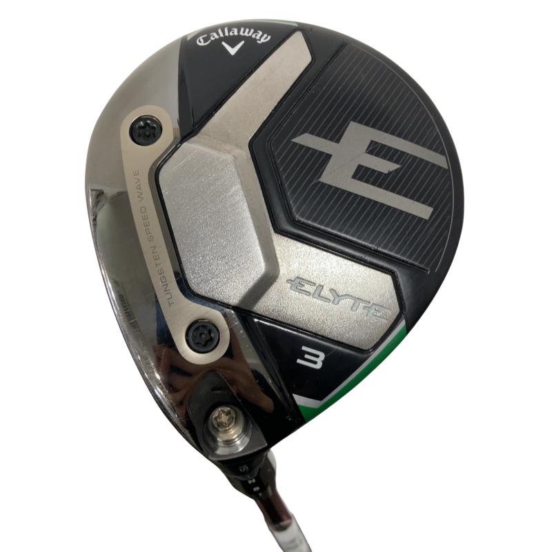 【中古】 キャロウェイ ELYTE  3W レフティ フェアウェイウッド FW リシャフト (フレックス余分の物) メンズ 成人男性用 左ぎっちょ レフティ 左用 C序列付ける ゴルフ野球クラブ