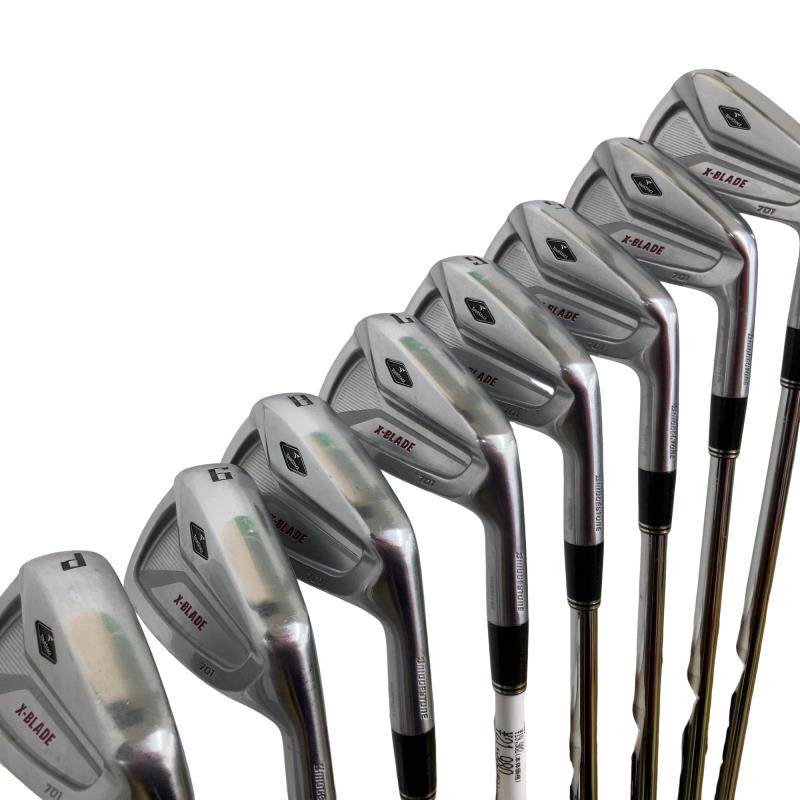 【中古】 ブリヂストン TOURSTAGE X-BLADE 701 8S アイアンセット IR Dynamic Gold (フレックスS) メンズ 男性用 右利き 右用 Cランク ゴルフクラブ
