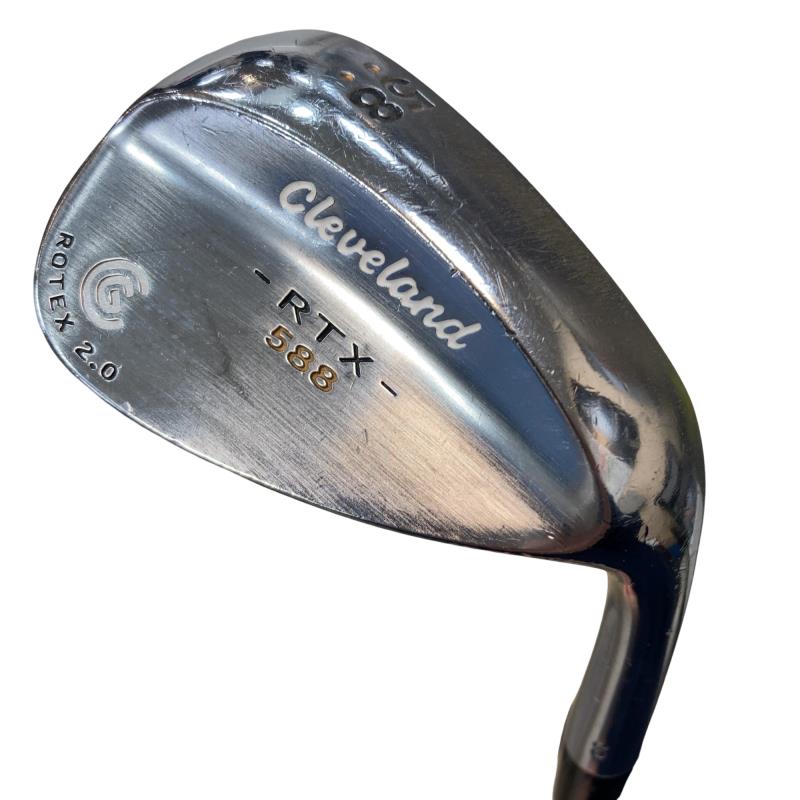 【中古】 クリーブランド Cleveland 588 RTX 2.0 ツアーサテン 58°/10° ウェッジ WG Dynamic Gold (フレックスS) メンズ 男性用 右利き 右用 Dランク ゴルフクラブ
