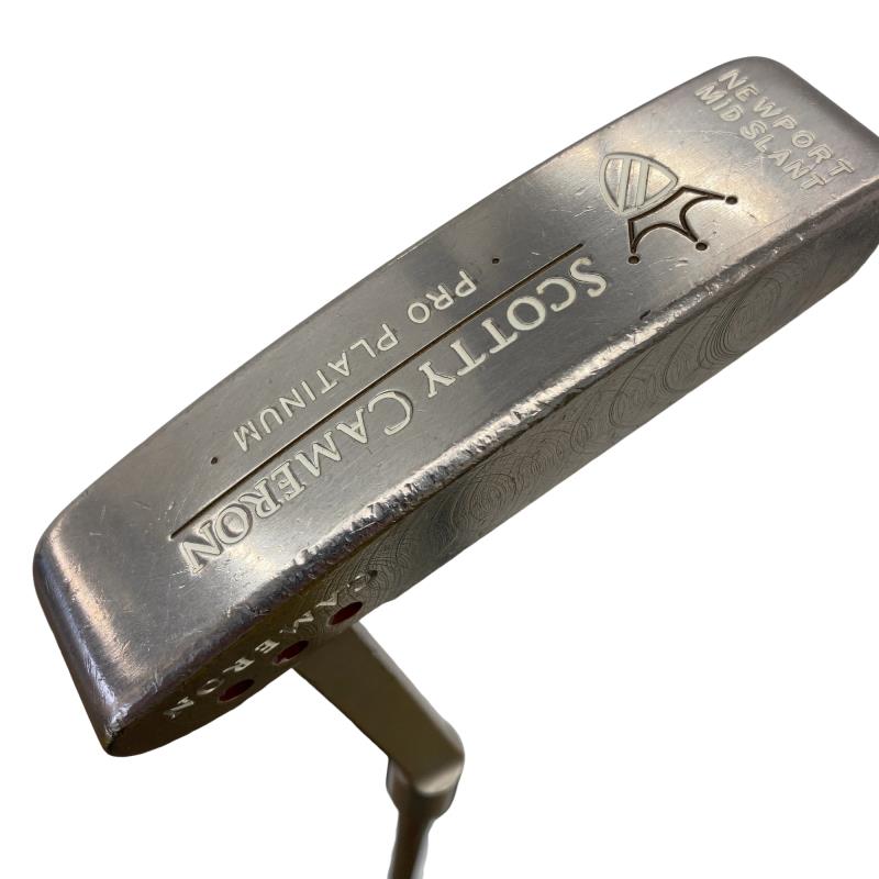 【中古】 タイトリスト SCOTTY CAMERON PRO PLATINUM NEWPORT MID SLANT ●●● パター PT Micro Step (フレックスその他) メンズ 男性用 右利き 右用 Cランク ゴルフクラブ|ゴルフパートナー 中古クラブ店