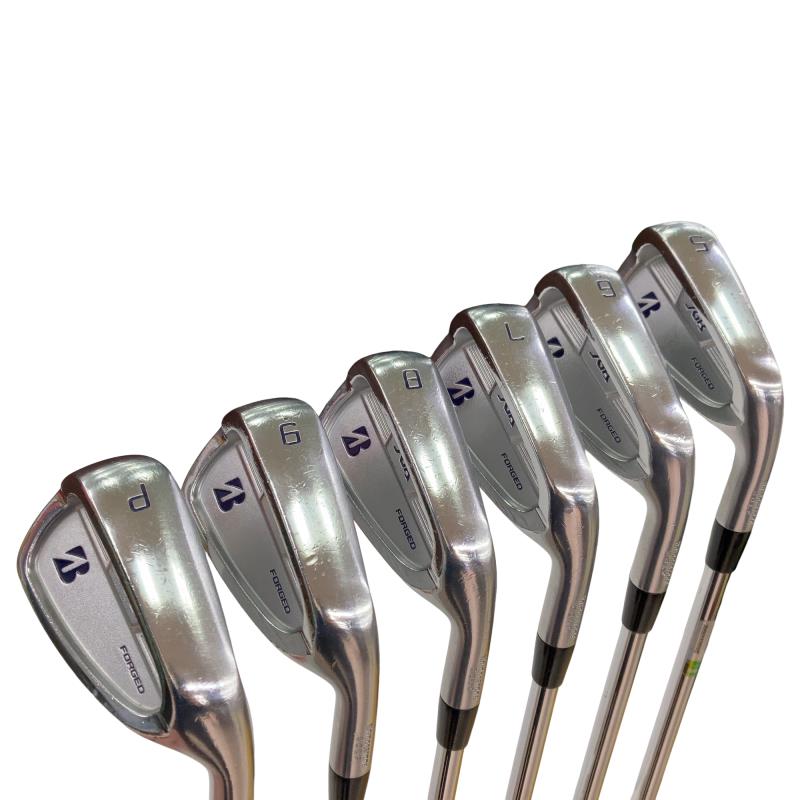 【中古】 ブリヂストン BRIDGESTONE JGR FORGED 6S アイアン書き割り IR 純然たる特注矢がら (フレックスS) メンズ 成人男性用 右利き 右用 C位置づける ゴルフ野球クラブ