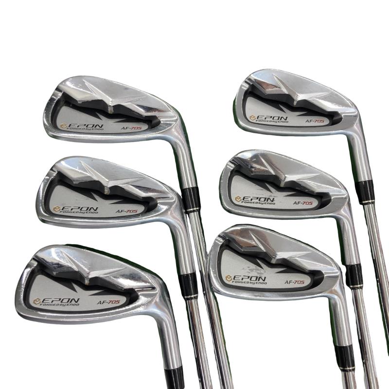 【中古】 エポンゴルフ株式会社 EPON AF-705 6S アイアンセット IR 純正特注シャフト (フレックスR) メンズ 男性用 右利き 右用 Cランク ゴルフクラブ 54,088円