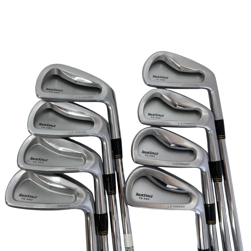 【中古】 ブリヂストン TOURSTAGE TS-202 8S アイアン仕掛ける IR NS PRO 950GH (フレックスS) メンズ 成人男性用 右利き 右用 C価値づける ゴルフ野球クラブ