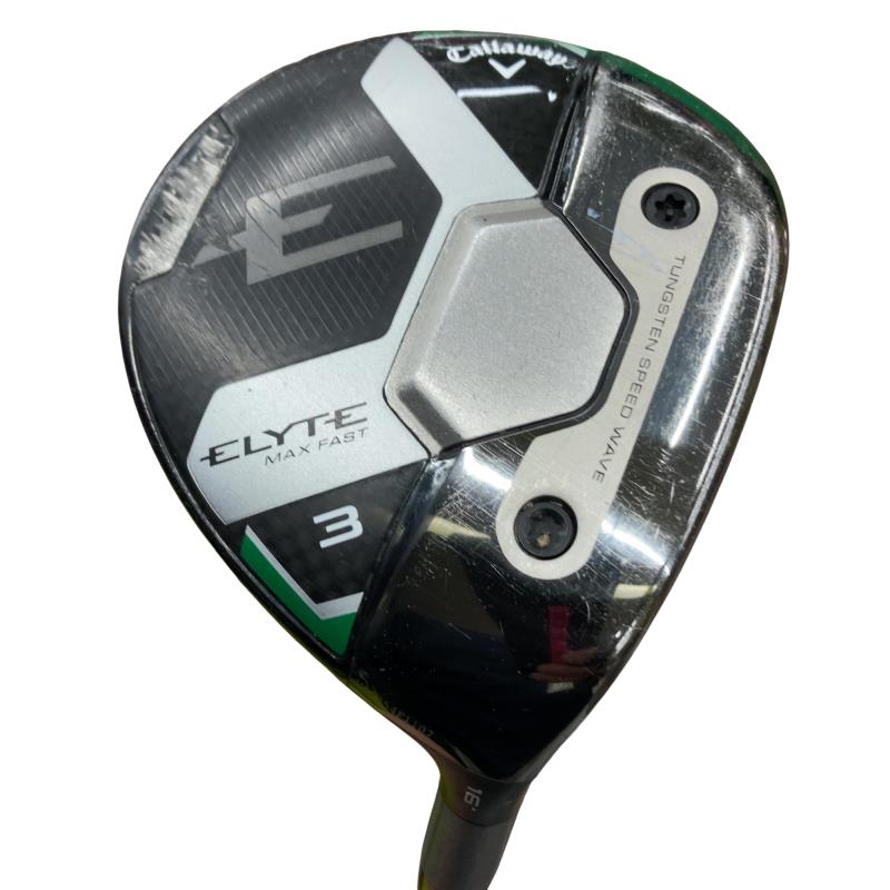【中古】 キャロウェイ ELYTE MAX FAST 3W フェアウェイウッド FW LIN-Q GREEN 40 for CW(ELYTE FW) (フレックスR) メンズ 男性用 右利き 右用 Dランク ゴルフクラブ|ゴルフパートナー 中古クラブ店