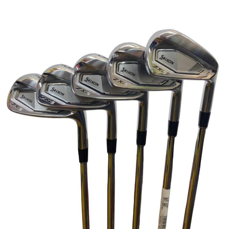 【中古】 ダンロップ SRIXON ZXi5 6S アイアンセット IR 純正特注シャフト (フレックスS) メンズ 男性用 右利き 右用 Cランク ゴルフクラブ|ゴルフパートナー 中古クラブ店