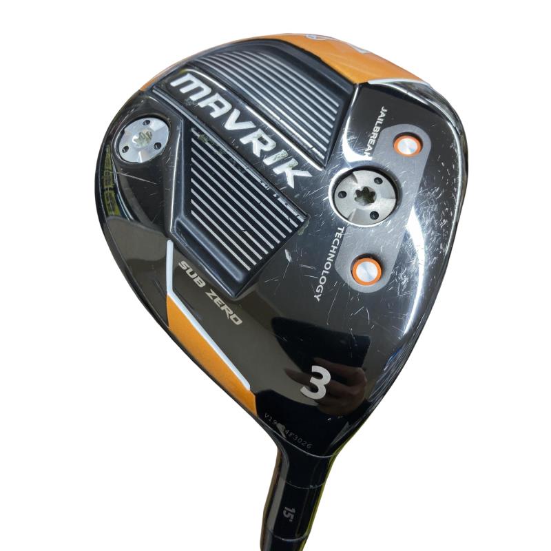 【中古】 キャロウェイ MAVRIK SUBZERO 3W フェアウェイウッド FW リシャフト (フレックスその他) メンズ 男性用 右利き 右用 Cランク ゴルフクラブ