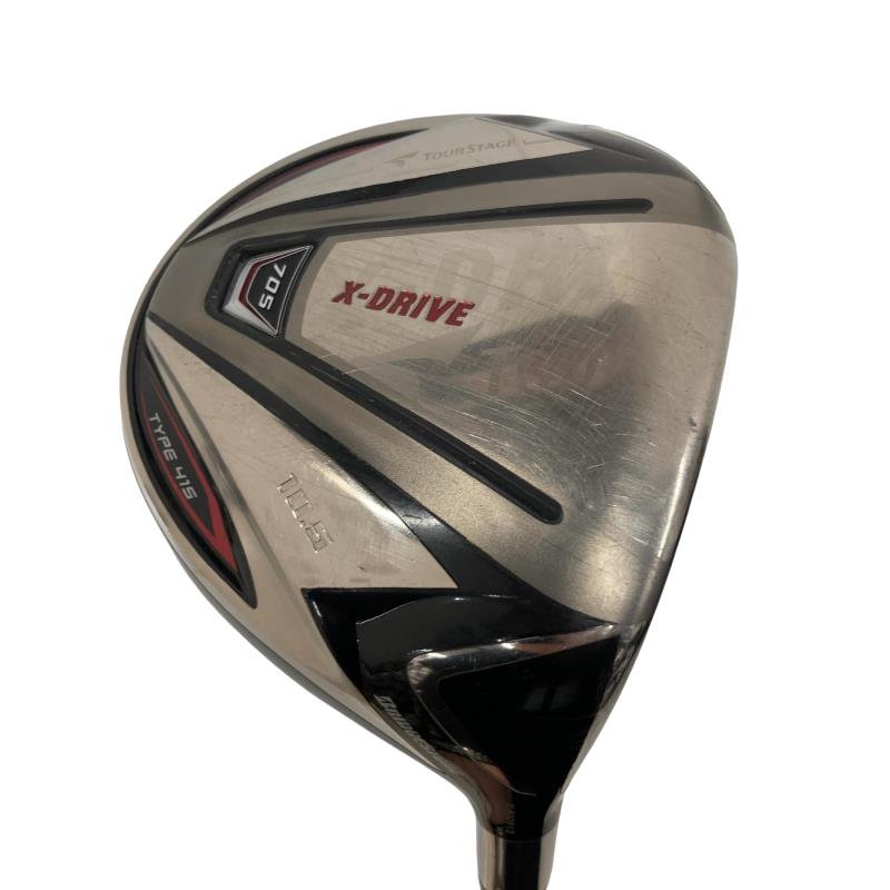 【中古】 ブリヂストン TOURSTAGE X-DRIVE 705 TYPE415 10.5° ドライバー DR リシャフト (フレックスその他) メンズ 男性用 右利き 右用 Cランク ゴルフクラブ