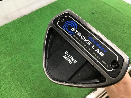 【中古】 オデッセイ STROKE LAB V-LINE MINI 34インチ パター PT スチール (フレックスその他) メンズ 男性用 右利き 右用 Cランク ゴルフクラブ