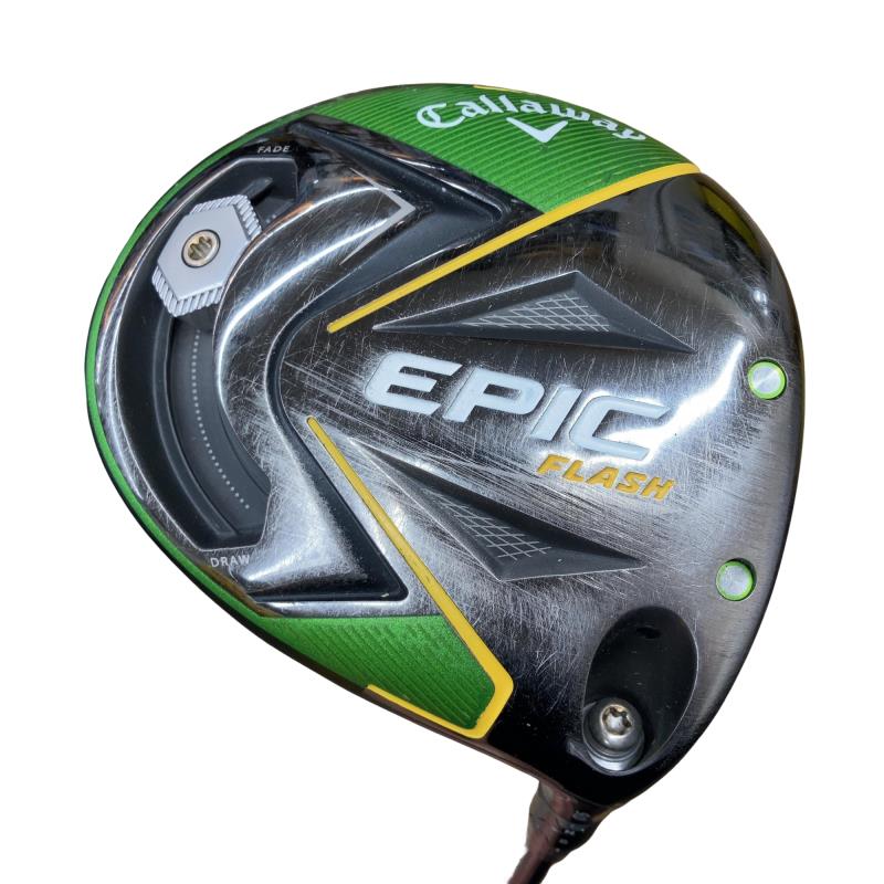 【中古】 キャロウェイ EPIC FLASH  9° １番ウッド DR 純然たる特注矢がら (フレックスS) メンズ 成人男性用 右利き 右用 C位置づける ゴルフ野球クラブ