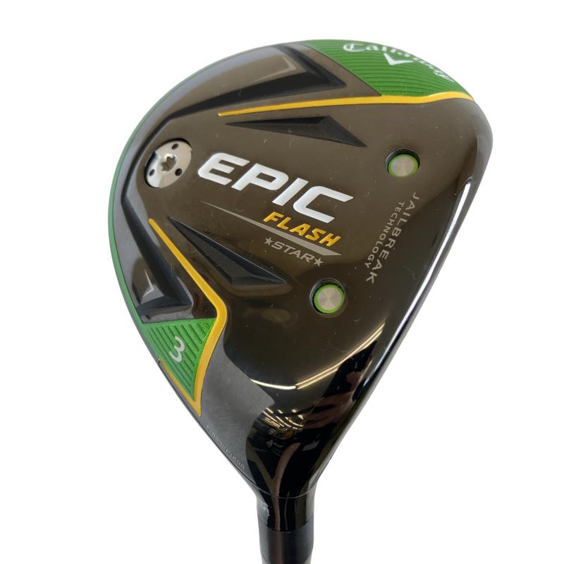 【中古】 キャロウェイ EPIC FLASH STAR  3W フェアウェイウッド FW 純然たる特注矢がら (フレックスS) メンズ 成人男性用 右利き 右用 C位置づける ゴルフ野球クラブ