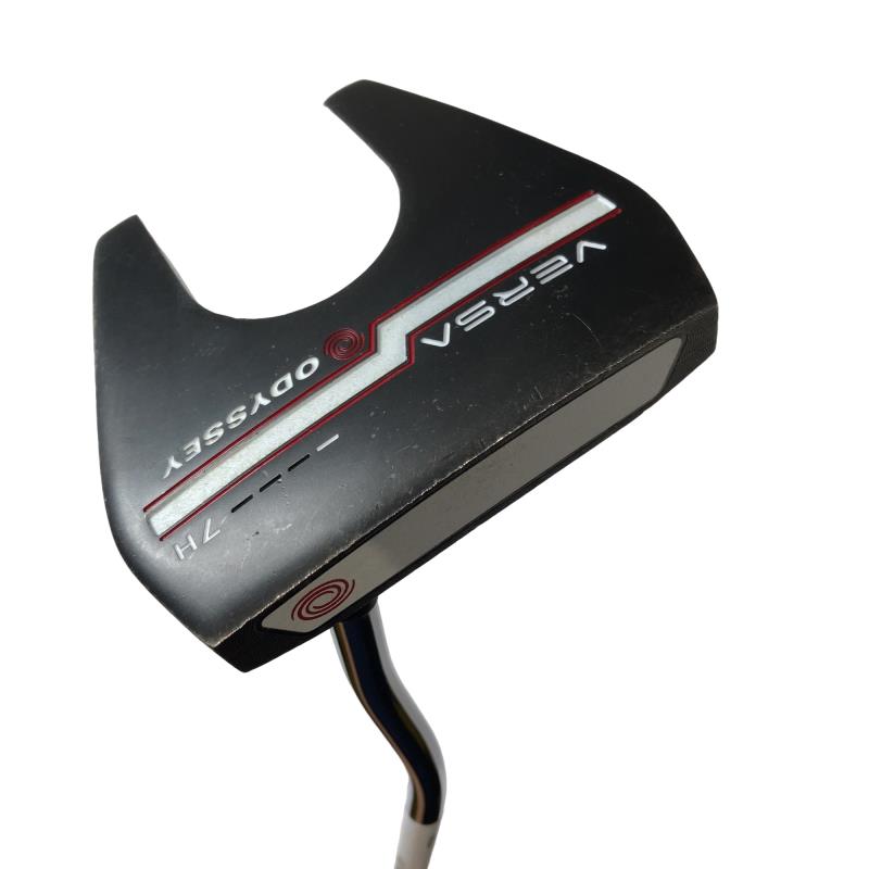 【中古】 オデッセイ VERSA #7H 黒いこと(ホリゾンタル) 33in パター PT スチール写真 (フレックス余分の物) メンズ 成人男性用 右利き 右用 C序列付ける ゴルフ野球クラブ
