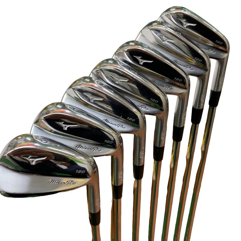 【中古】 ミズノ Mizuno Pro 120 8S アイアンセット IR 純正特注シャフト (フレックスS) メンズ 男性用 右利き 右用 Cランク ゴルフクラブ