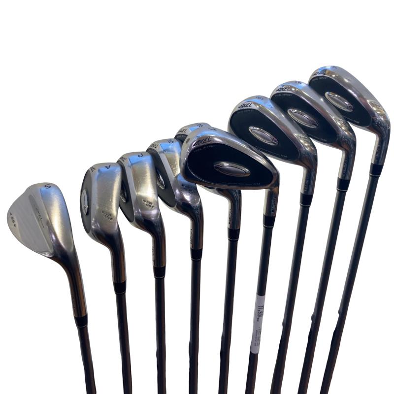 【中古】 つるや AXEL DUAL IMPACT HM 10S アイアン書き割り IR AXEL DUAL IMPACT HM (フレックスR) メンズ 成人男性用 右利き 右用 C位置づける ゴルフ野球クラブ