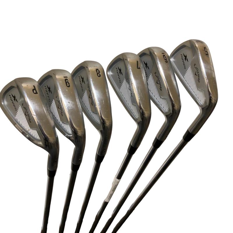 【中古】 キャロウェイ X FORGED STAR(2021) 6S アイアンセット IR リシャフト (フレックスその他) メンズ 男性用 右利き 右用 Cランク ゴルフクラブ