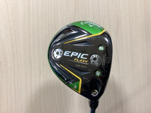 【中古】 キャロウェイ EPIC FLASH SUBZERO 3W フェアウェイウッド FW リシャフト (フレックスその他) メンズ 男性用 右利き 右用 Cランク ゴルフクラブ