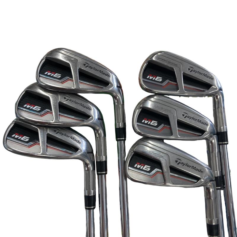 【中古】 テーラーメイド M6 6S アイアンセット IR RE-AX 85 STEEL (フレックスS) メンズ 男性用 右利き 右用 Cランク ゴルフクラブ|ゴルフパートナー 中古クラブ店