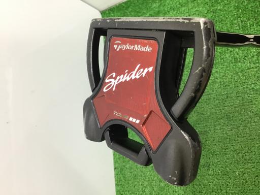 【中古】 テーラーメイド Spider Tour BLACK(サイトライン) ダブルベンド 33インチ パター PT スチール (フレックスその他) メンズ 男性用 右利き 右用 Dランク ゴルフクラブ