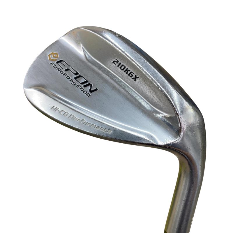 【中古】 エポンゴルフ株式会社 EPON 210KGX(メッキ) 52° ウェッジ WG 純然たる特注矢がら (フレックスX) メンズ 成人男性用 右利き 右用 C位置づける ゴルフ野球クラブ
