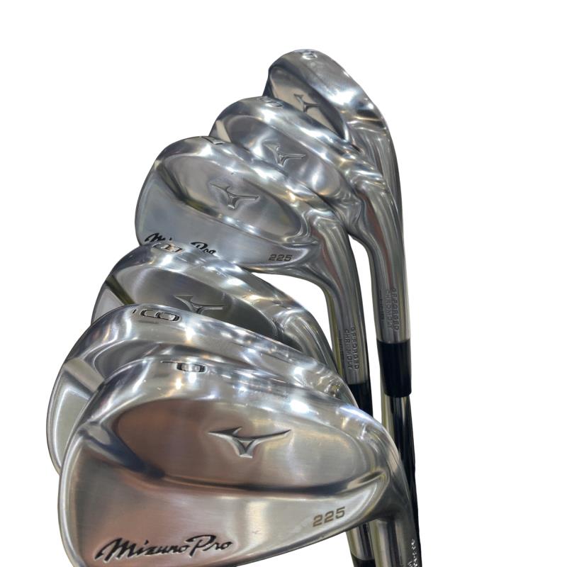 【中古】 ミズノ Mizuno Pro 225 6S アイアンセット IR 純正特注シャフト (フレックスS) メンズ 男性用 右利き 右用 Cランク ゴルフクラブ