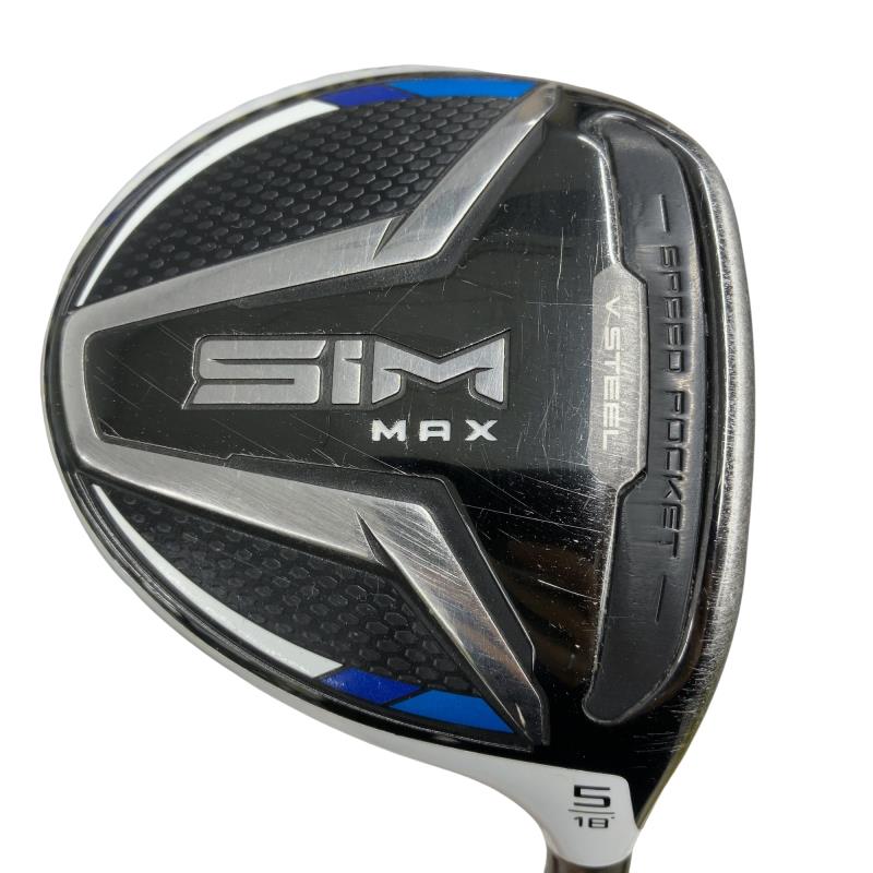 【中古】 テーラーメイド SIM MAX 5W フェアウェイウッド FW TENSEI BLUE TM50(FW) (フレックスSR) メンズ 男性用 右利き 右用 Cランク ゴルフクラブ|ゴルフパートナー 中古クラブ店