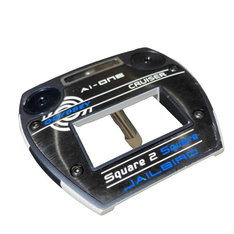 【中古】 オデッセイ Ai-ONE SQUARE 2 SQUARE JAILBIRD CRUISER 38in パター PT STROKE LAB 140 スチール写真 (フレックス余分の物) メンズ 成人男性用 右利き 右用 C位置づける ゴルフ野球クラブ