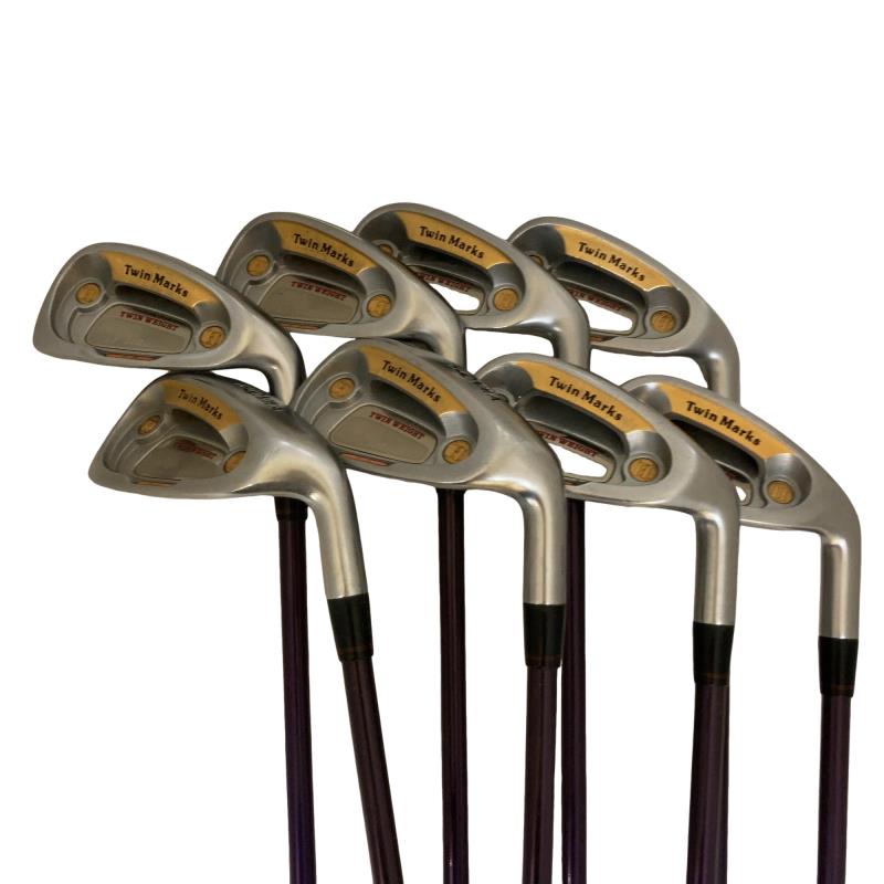 【中古】 本間ゴルフ Twin Marks AP-502  8S アイアン書き割り IR 2S Twin Kick Doric F＆F (フレックス余分の物) メンズ 成人男性用 右利き 右用 C序列付ける ゴルフ野球クラブ