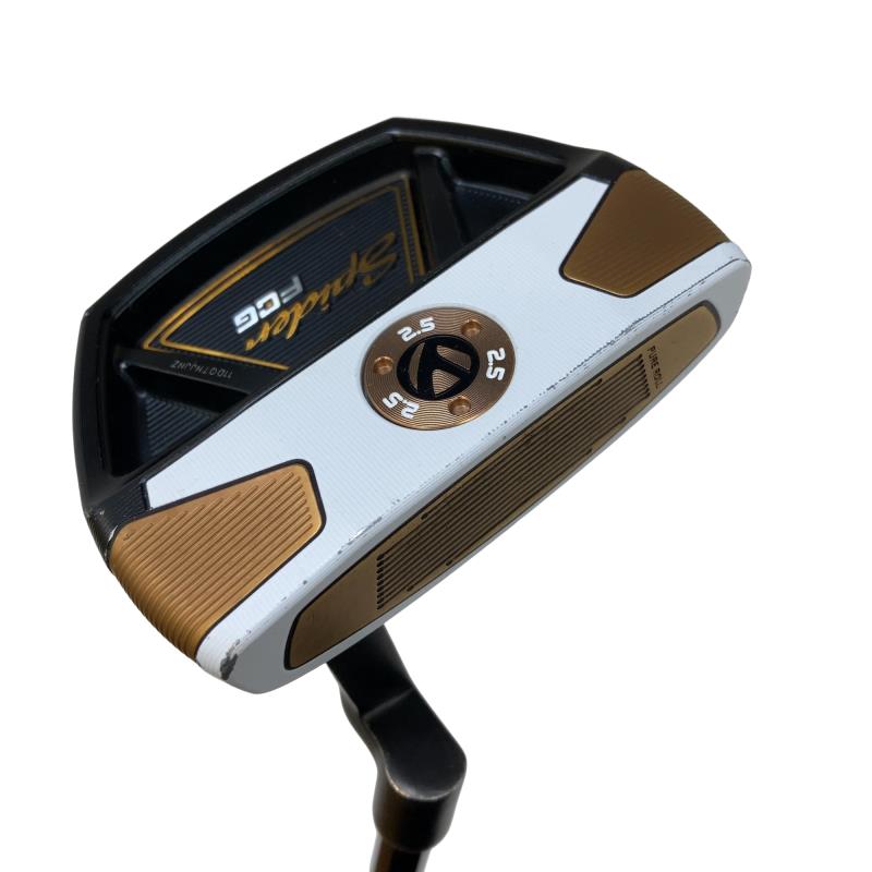【中古】 テーラーメイド Spider FCG BLACK/WHITE クランクネック 34インチ パター PT KBS CT TOUR BLACK (フレックスその他) メンズ 男性用 右利き 右用 Cランク ゴルフクラブ
