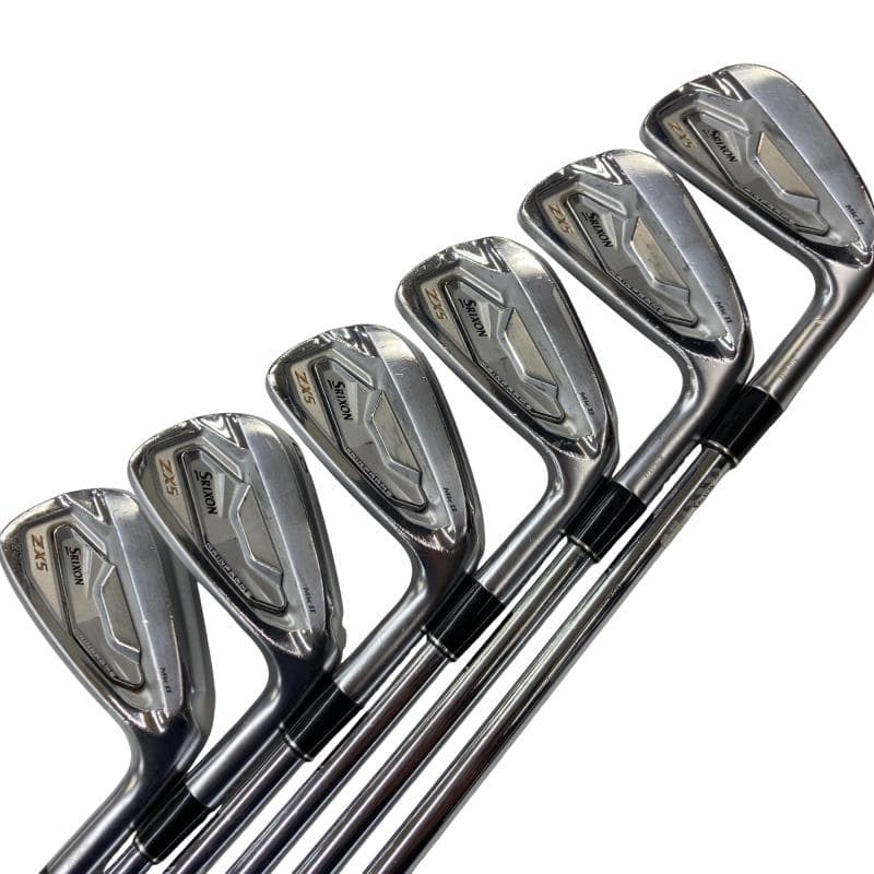 【中古】 ダンロップ SRIXON ZX5 Mk II 6S アイアンセット IR 純正特注シャフト (フレックスS) メンズ 男性用 右利き 右用 Cランク ゴルフクラブ