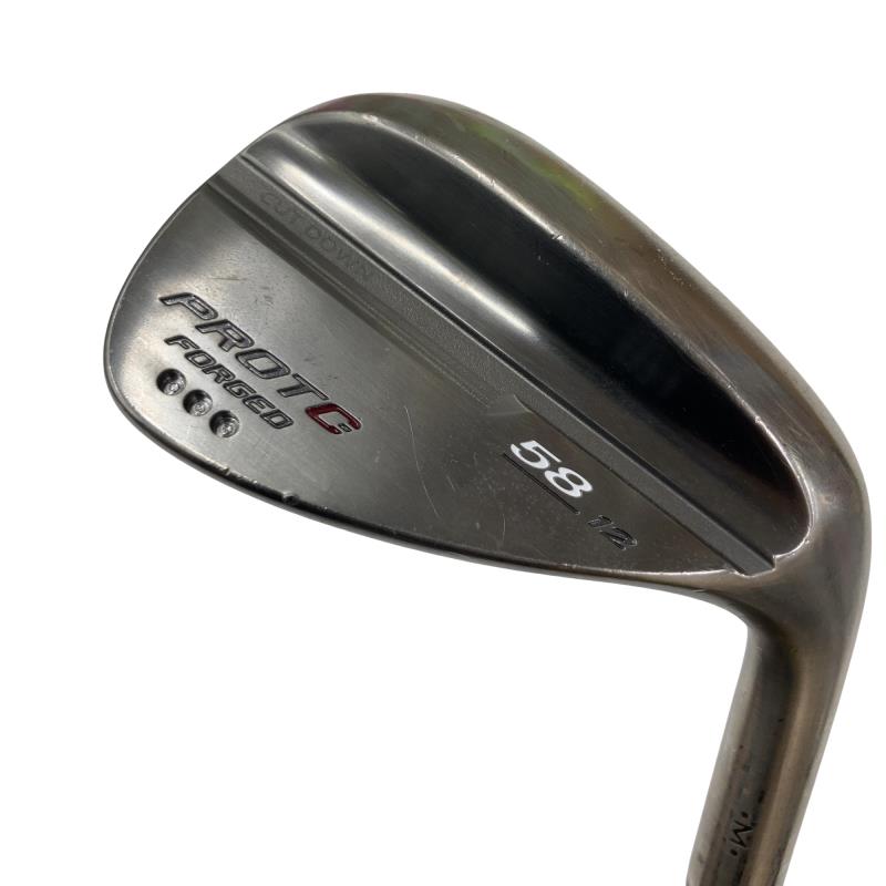 【中古】 PROTO-CONCEPT PROTO-CONCEPT FORGED WEDGE(メッキ) 58°/12° ウェッジ WG 純然たる特注矢がら (フレックス余分の物) メンズ 成人男性用 右利き 右用 C位置づける ゴルフ野球クラブ