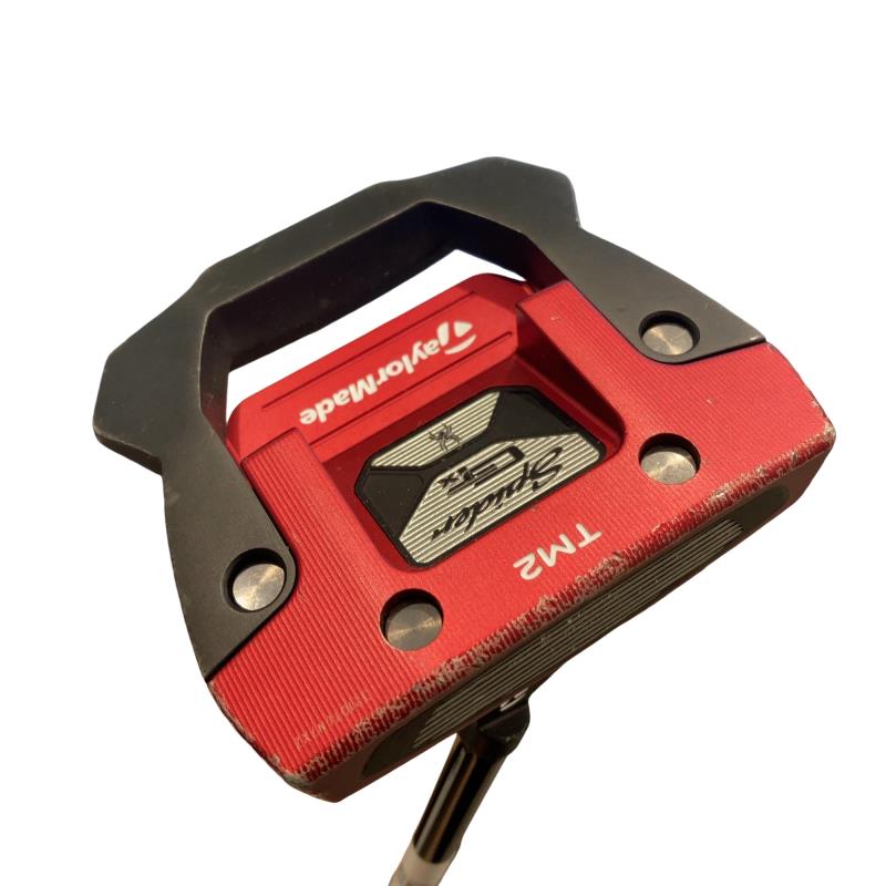 【中古】 仕立て屋お手伝いさん Spider GTx TRUSS RED TM2 34in パター PT スチール写真 (フレックス余分の物) メンズ 成人男性用 右利き 右用 D序列付ける ゴルフ野球クラブ