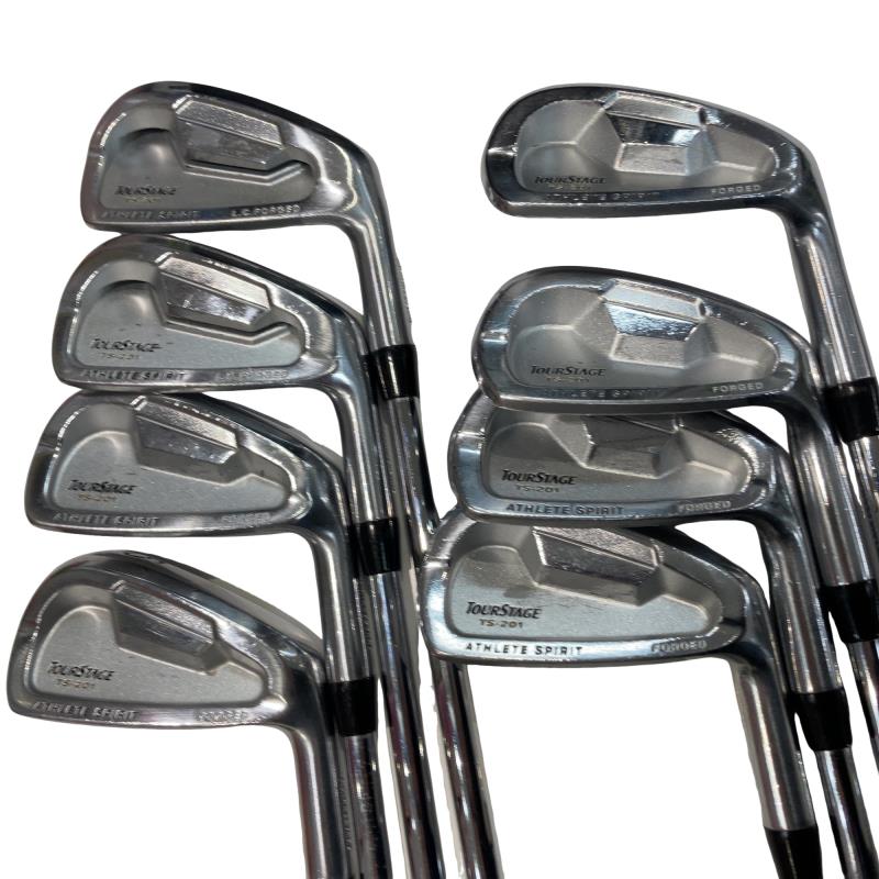 【中古】 ブリヂストン TOURSTAGE TS-201 8S USA アイアン仕掛ける IR Dynamic Gold (フレックスS) メンズ 成人男性用 右利き 右用 C価値づける ゴルフ野球クラブ