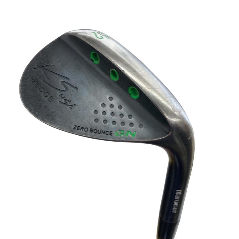 【中古】 マジェスティゴルフ(旧マルマン) KSウェッジ ZERO BOUNCE GN 52° ウェッジ WG Dynamic Gold (フレックスS) メンズ 男性用 右利き 右用 Cランク ゴルフクラブ
