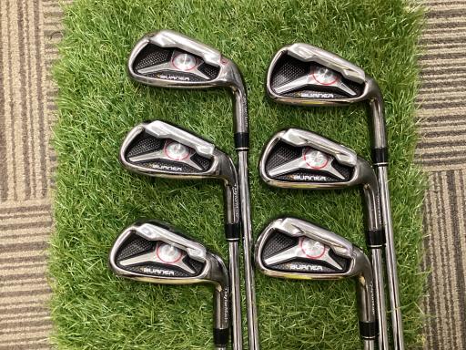 【中古】 テーラーメイド BURNER(2009) 6S アイアンセット IR NS PRO 950GH (フレックスR) メンズ 男性用 右利き 右用 Cランク ゴルフクラブ