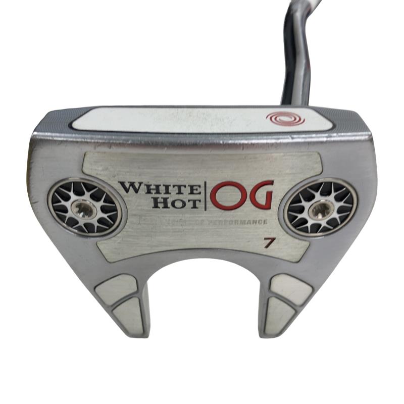 【中古】 オデッセイ WHITE HOT OG #7 32in レディース パター PT スチール写真 (フレックス余分の物) レディース お上さん用 右利き 右用 D序列付ける ゴルフ野球クラブ