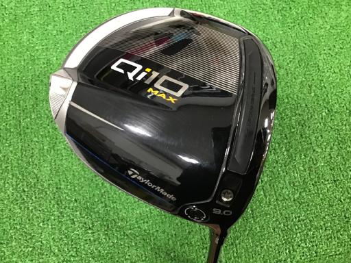 【中古】 テーラーメイド Qi10 MAX 9° ドライバー DR 純正特注シャフト (フレックスS) メンズ 男性用 右利き 右用 Cランク ゴルフクラブ