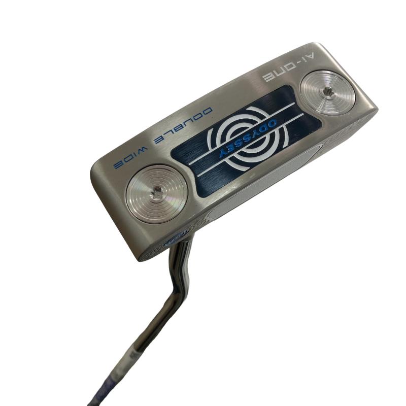 【中古】 オデッセイ Ai-ONE DOUBLE WIDE DB しろがね色 34in パター PT STROKE LAB 90 スチール写真 (フレックス余分の物) メンズ 成人男性用 右利き 右用 A価値づける ゴルフ野球クラブ