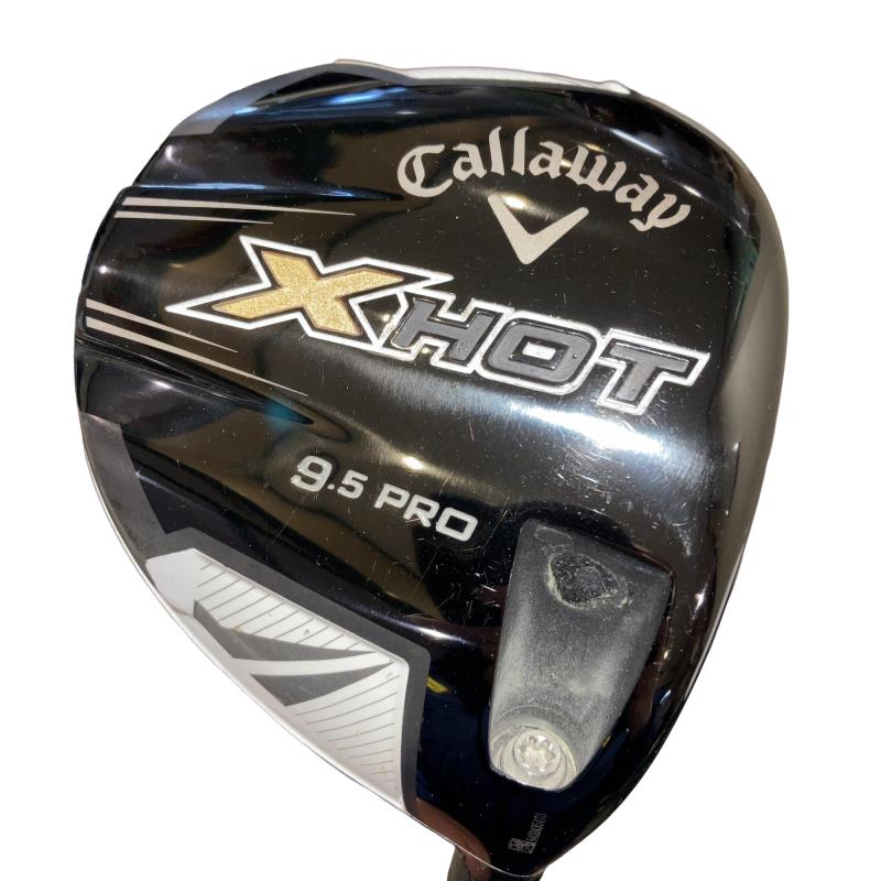 【中古】 キャロウェイ X HOT PRO 9.5° ドライバー DR 純正特注シャフト (フレックスS) メンズ 男性用 右利き 右用 Cランク ゴルフクラブ
