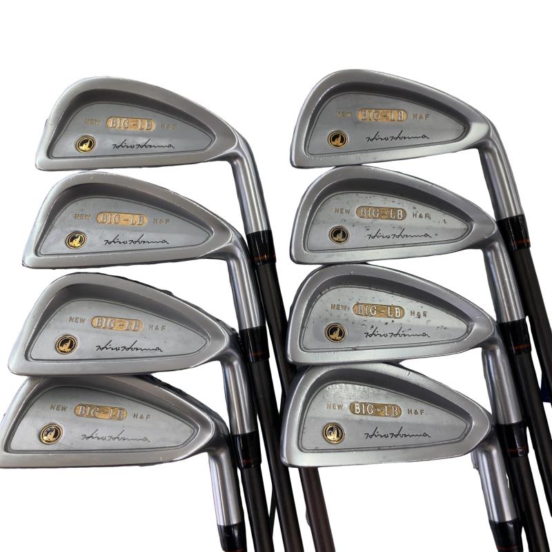【中古】 本間ゴルフ BIG-LB 黒七宝  8S アイアン仕掛ける IR 1S NEW SUPER LIGHT TITANIUM CARBON (フレックス余分の物) メンズ 成人男性用 右利き 右用 C序列付ける ゴルフ野球クラブ