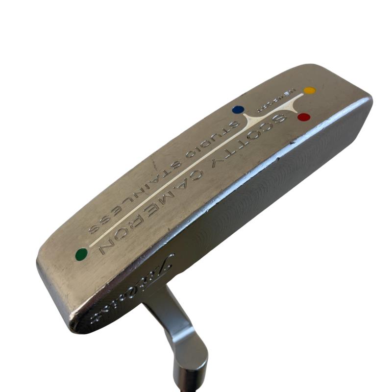 【中古】 タイトリスト SCOTTY CAMERON STUDIO STAINLESS NEWPORT 35in パター PT スチール写真 (フレックス余分の物) メンズ 成人男性用 右利き 右用 D序列付ける ゴルフ野球クラブ