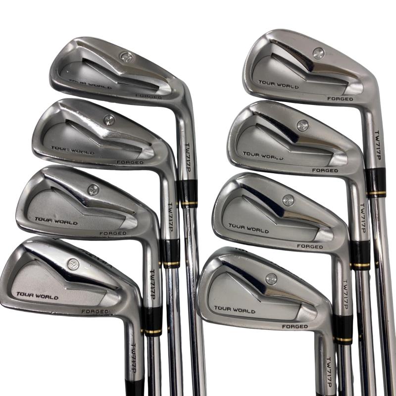 【中古】 本間ゴルフ TOUR WORLD TW717P FORGED 8S アイアンセット IR NS PRO 950GH (フレックスS) メンズ 男性用 右利き 右用 Dランク ゴルフクラブ